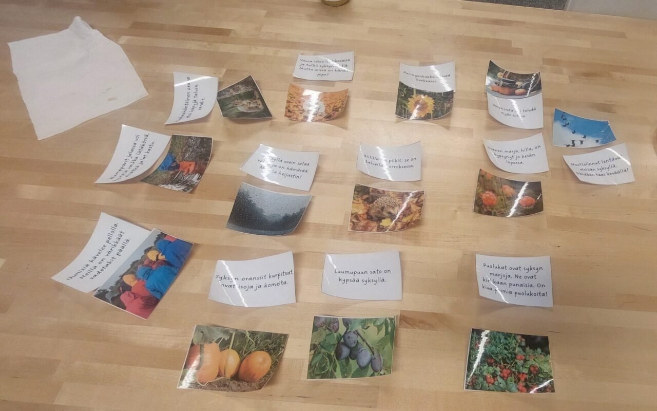 D-asemalla kokoontuva kielikerho. Syksy. Suomen kieli. Kielen opettelu.